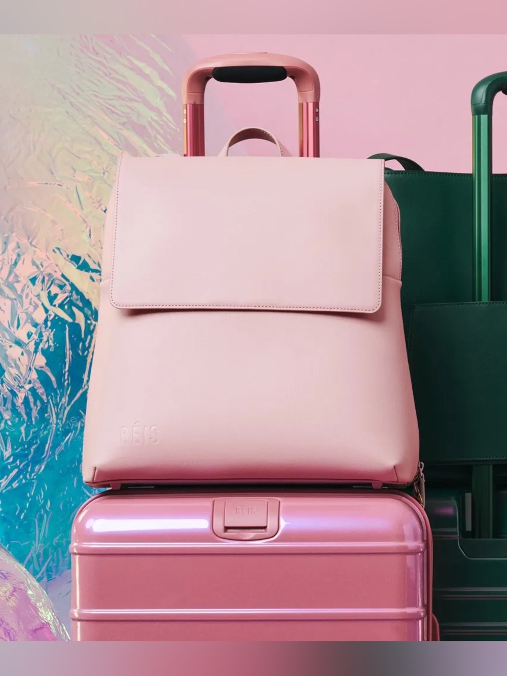 BÉIS x Wicked The Backpack in Wicked Pink (Glinda Pink)